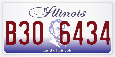 IL license plate B306434