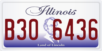 IL license plate B306436