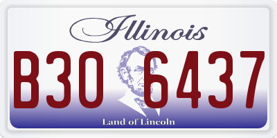 IL license plate B306437
