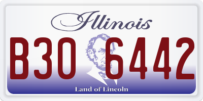 IL license plate B306442