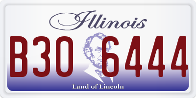 IL license plate B306444