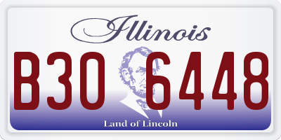 IL license plate B306448