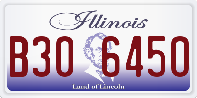 IL license plate B306450