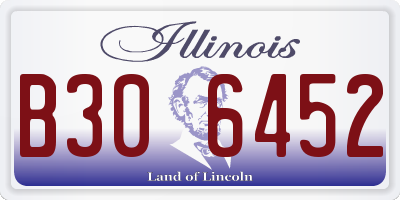 IL license plate B306452