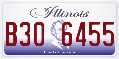 IL license plate B306455