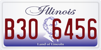 IL license plate B306456