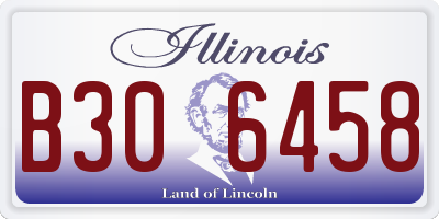 IL license plate B306458