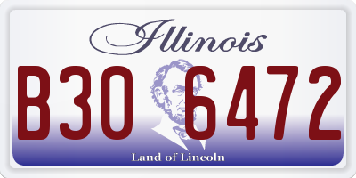 IL license plate B306472