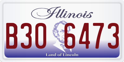 IL license plate B306473