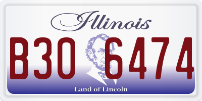 IL license plate B306474