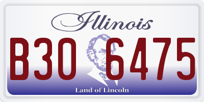 IL license plate B306475