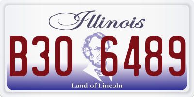 IL license plate B306489
