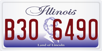IL license plate B306490
