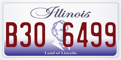 IL license plate B306499