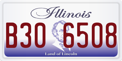 IL license plate B306508