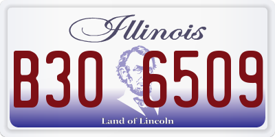 IL license plate B306509