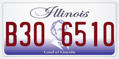 IL license plate B306510