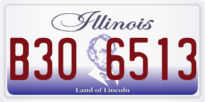 IL license plate B306513
