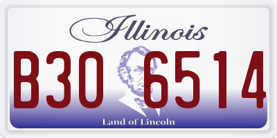 IL license plate B306514