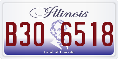 IL license plate B306518
