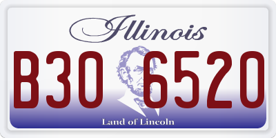 IL license plate B306520