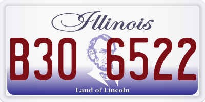 IL license plate B306522