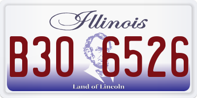 IL license plate B306526