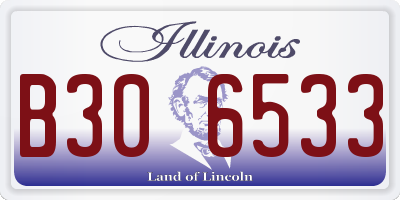 IL license plate B306533