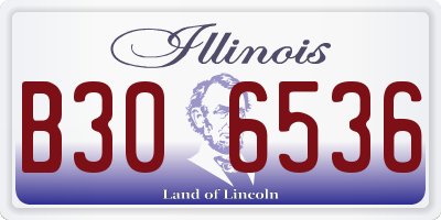 IL license plate B306536