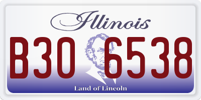 IL license plate B306538