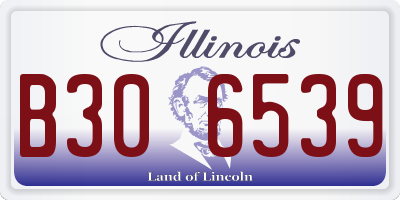 IL license plate B306539