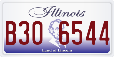IL license plate B306544