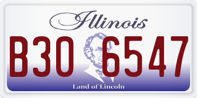 IL license plate B306547
