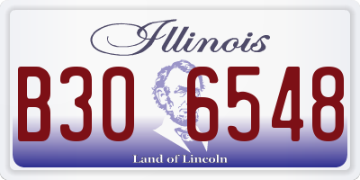 IL license plate B306548