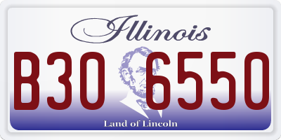 IL license plate B306550