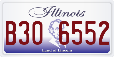 IL license plate B306552