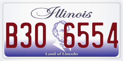 IL license plate B306554