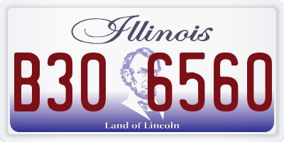 IL license plate B306560