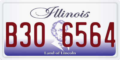 IL license plate B306564