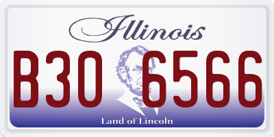 IL license plate B306566