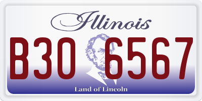 IL license plate B306567