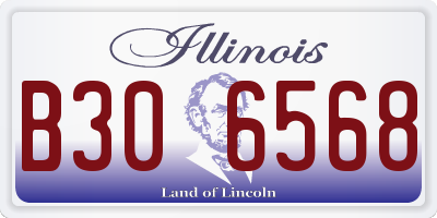 IL license plate B306568