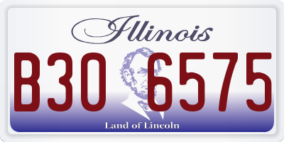 IL license plate B306575
