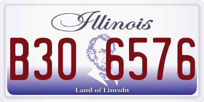 IL license plate B306576