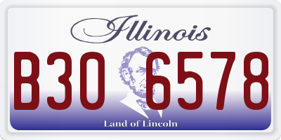 IL license plate B306578