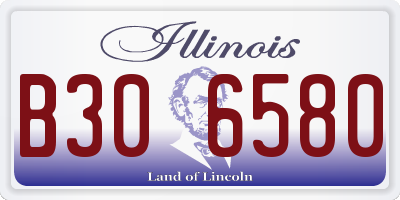 IL license plate B306580