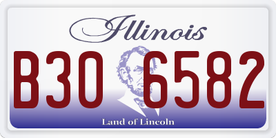 IL license plate B306582