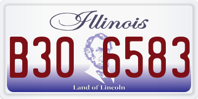 IL license plate B306583