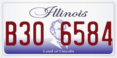 IL license plate B306584