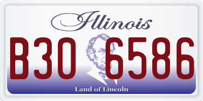 IL license plate B306586